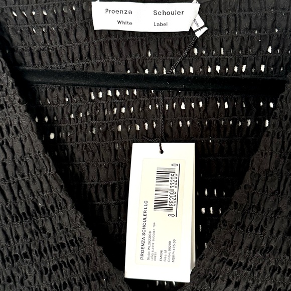 NWT - Proenza Schouler White Label Reversible Eyelet Black Long-Sleeve Dress (M) - Picture 6 of 8